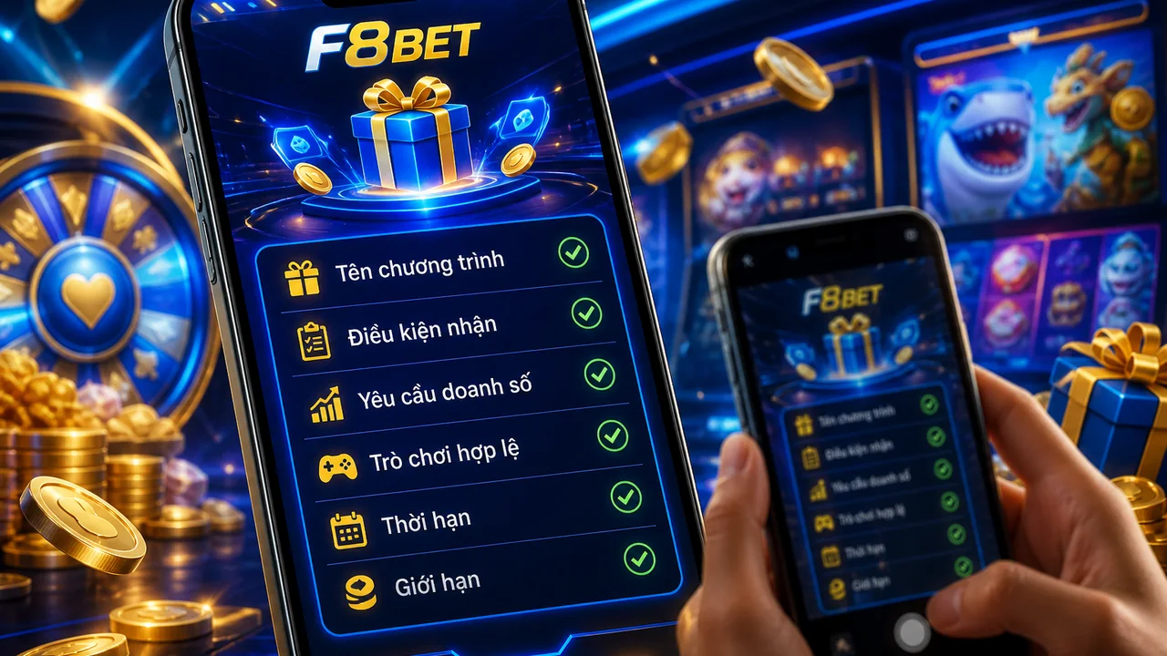 Quy trình kiểm tra ưu đãi trên điện thoại: Checklist F8bet trong một phút