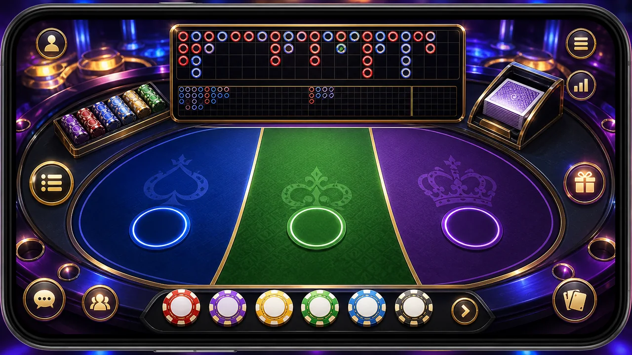 Đọc bàn cược trên màn hình nhỏ: hướng dẫn baccarat F8bet cho người mới