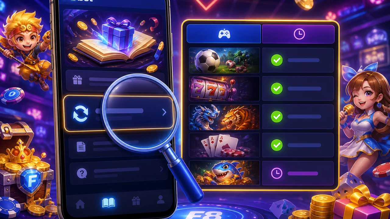 Cẩm nang đọc ưu đãi và luật chơi F8bet trên di động
