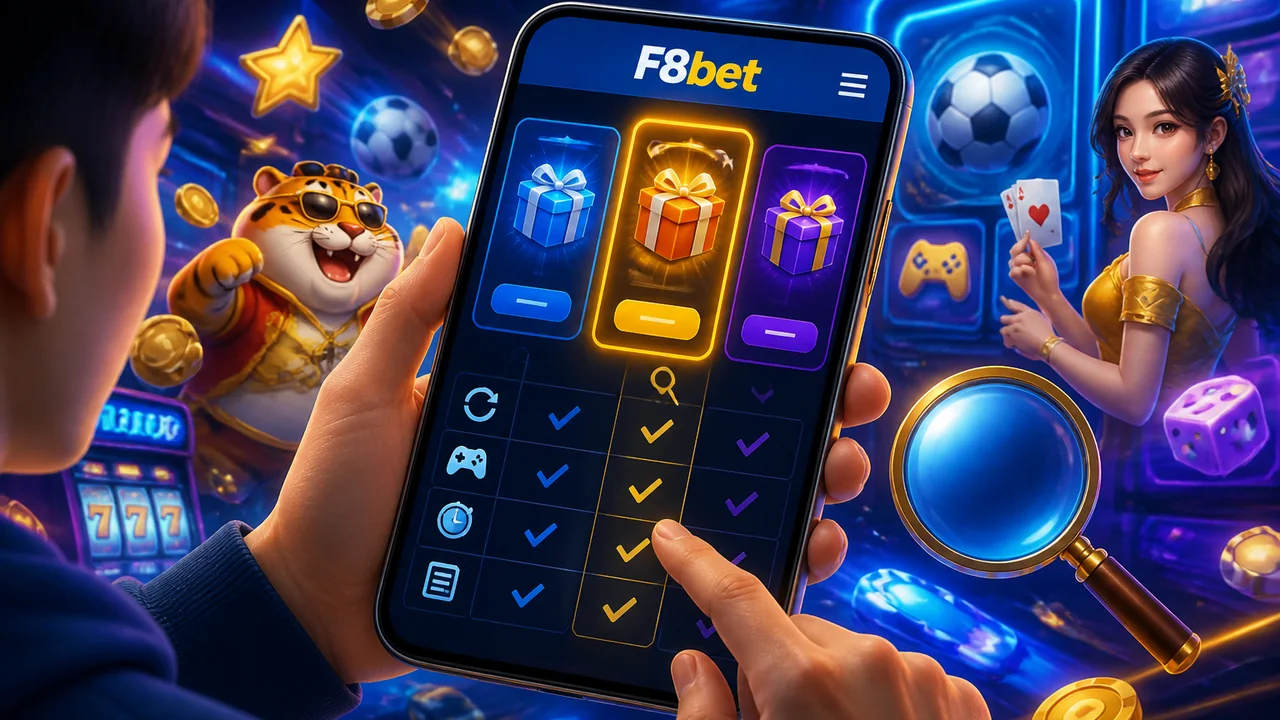 Bảng kiểm đọc ưu đãi trên di động: cách so sánh khuyến mãi F8bet theo điều kiện vòng cược