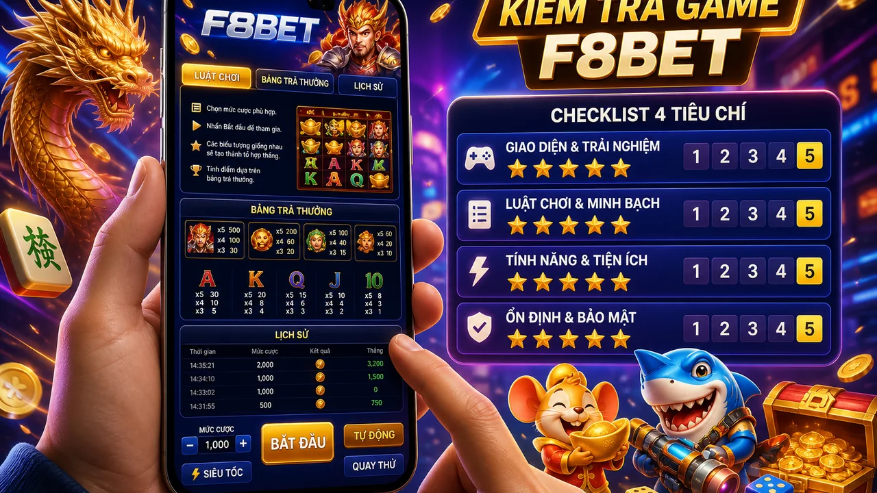 Bảng kiểm chọn game dễ đọc luật trên điện thoại cùng F8bet
